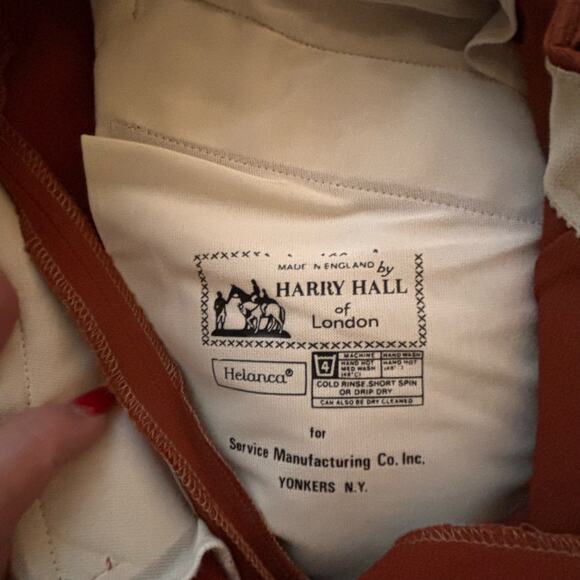Harry Hall Womens Vintage Riding Equestrian Jodhpurs Pants Leather Patches - Picture 3 of 9